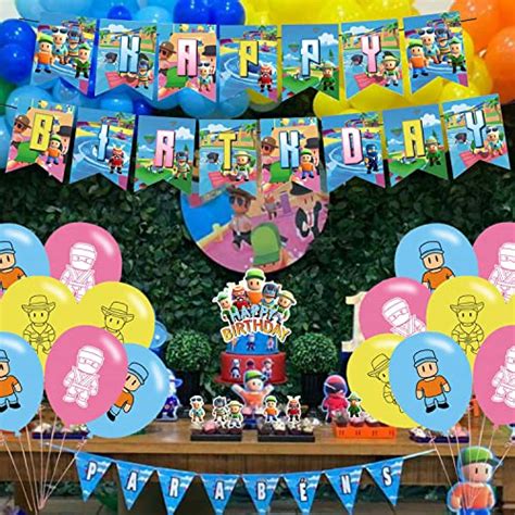 Stumble Guys Birthday Party Supplies Stumble Guys Party Decorations