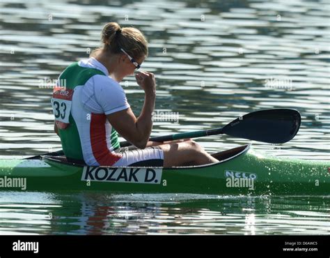 Danuta Kozak Of Hungary Reacts After Winning The Gold Medal In The