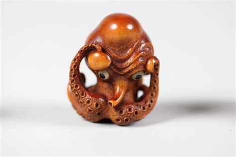 Netsuke Of Octopus Japan Edo Or Meiji Period