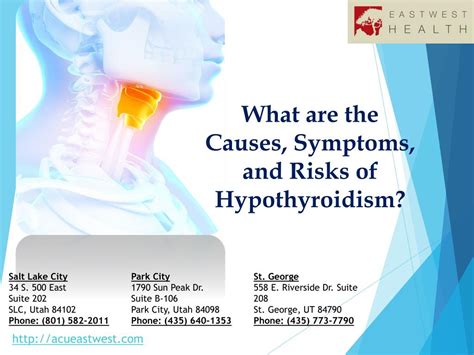 Ppt What Are The Causes Symptoms And Risks Of Hypothyroidism