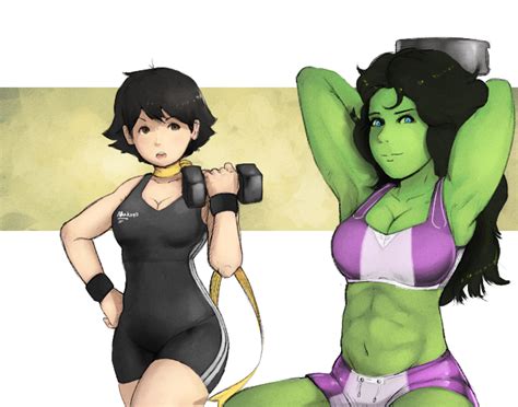 Makoto She Hulk And Jennifer Walters Street Fighter And 1 More