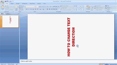 How To Change Text Direction In Powerpoint Change Text Direction In