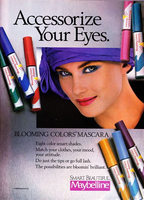 Maybelline 1988 Vintage Makeup Ads Vintage Cosmetics Makeup Ads