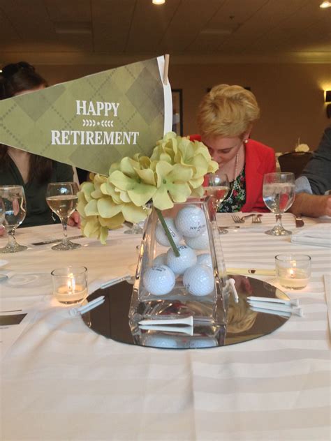 retirement party centerpiece perfect for my golfer american flag tall vases full of