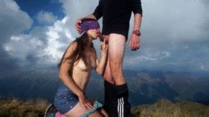 Blowjob On A Mountain Top Porn Pic