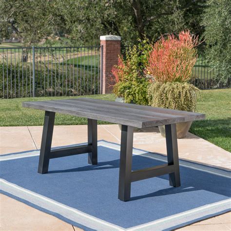 Outdoor Light Weight Concrete Dining Table Nh087303 Noble House