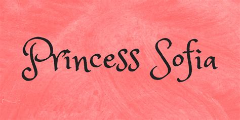 Princess Sofia Font · 1001 Fonts Sofia Free Commercial Fonts