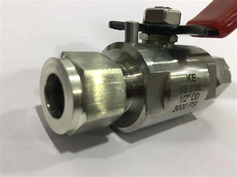 Stainless Steel Double Ferrule Ends Two Way Ball Valves Rs 416 Id