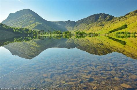 A Picture Of Tranquility In The Lake District Today Where Blue Skies