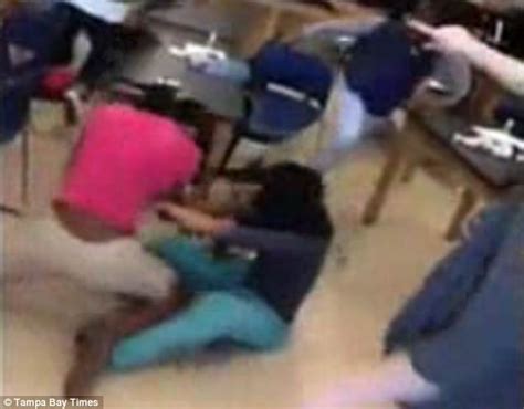 Shocking Video Shows Teacher Stuck In The Middle Of A Classroom Fight