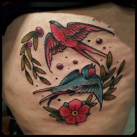 Https://techalive.net/tattoo/colorful Sparrow Tattoo Designs