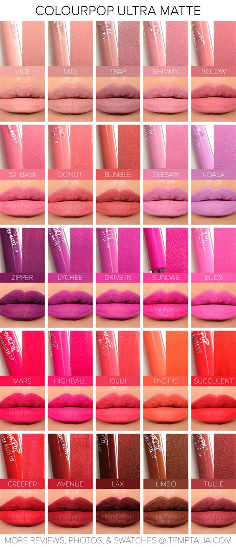 Colourpop Ultra Matte Liquid Lipstick Liquid Lipstick Swatches Makeup