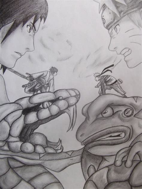 Naruto And Sasuke Pencil Art Yahoo India Image Search Results