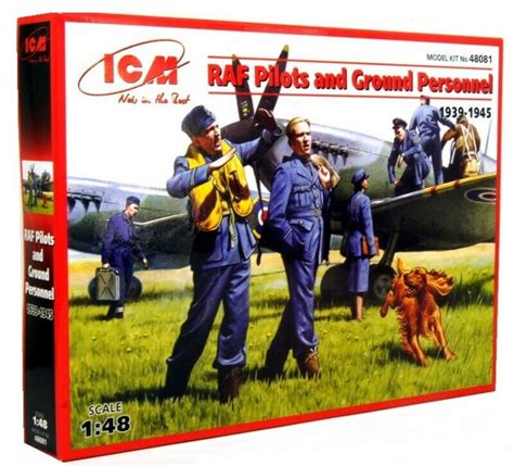 Raf Pilots And Ground Personnel 1939 1945 Plastic Model Kit 148
