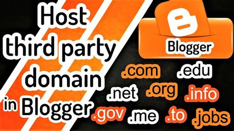 How To Add A Custom Domain To Blogger Blog Blogger Tutorial For