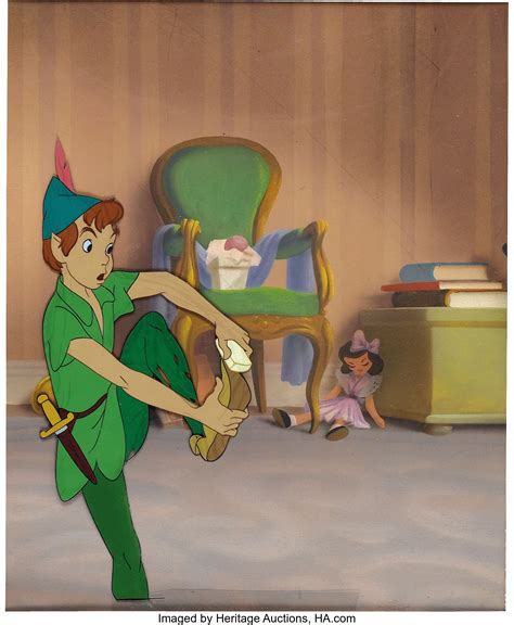 Peter Pan Production Cel And Background Art Walt Disney 1953