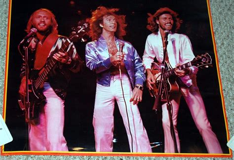 They perform to love somebody, lonely days and jive talkin. THE BEE GEES 1978 Live Concert Poster Gibb Disco Saturday ...