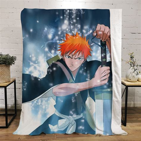 Kurosaki Ichigo Sword Anime Blankets Bleach Merchandise Store