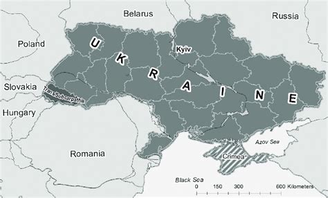 Current Transcarpathia In Ukraine Map Created By István D Molnár