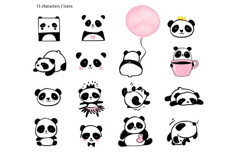 Panda Bear Design Collection By Marish On Creativemarket Bear