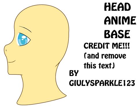 Anime Base Head By Giulysparkle123 By Giulysparkle123 On Deviantart