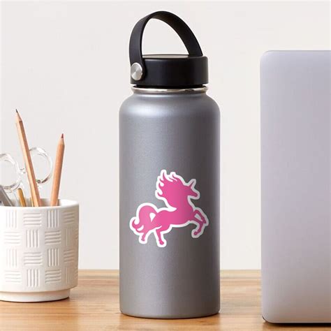 Visible Invisible Pink Unicorn Sticker By Xooxoo Redbubble