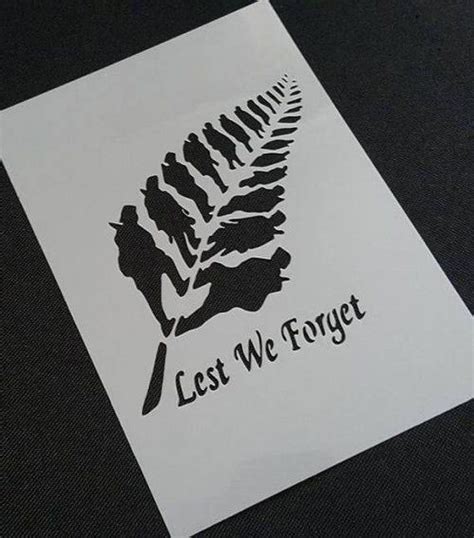 Lest We Forget Phrase Soldiers Troop Airbrush Stencil War Etsy Make