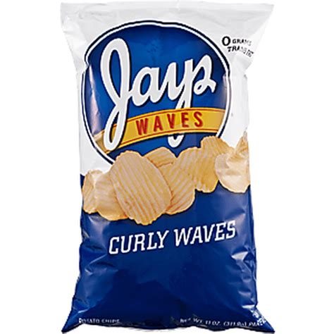 Jays Waves Curly Waves Potato Chips Potato Market Basket
