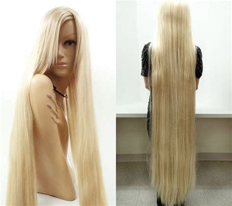 Super Long 60 Inch Blonde Rapunzel Style Wig Lady Godiva Wig Floor
