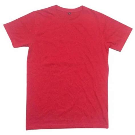 Red Cotton Men Half Sleeve Plain T Shirt At Rs 85 In Navi Mumbai Id