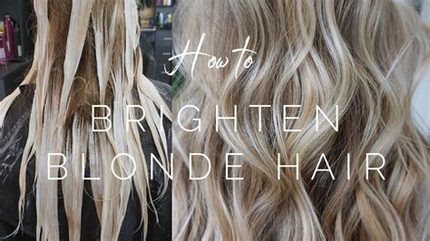 How To Brighten Blonde Hair Hair Tutorial Youtube