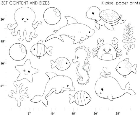 Sea Animals Coloring Pages Free At Free Printable