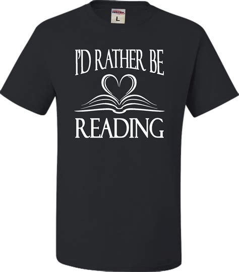 Adult I D Rather Be Reading Book Lovers T Shirt 2027 Jznovelty