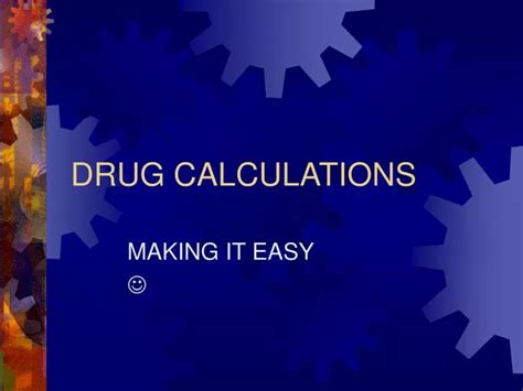 Ppt Drug Calculations Powerpoint Presentation Free Download Id6595434