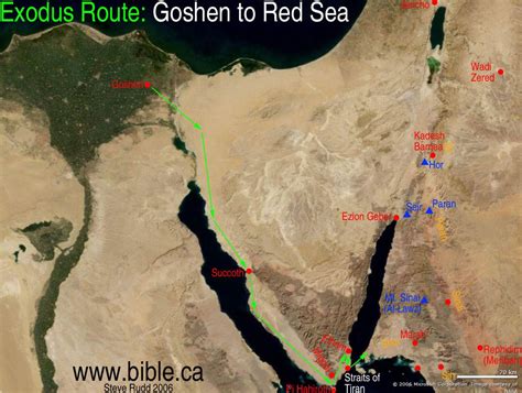 The Exodus Route Red Sea Camp At The Straits Of Tiran Crossing The