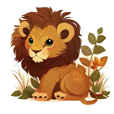 Cute Lion Clipart Illustration Png 21952406 Png