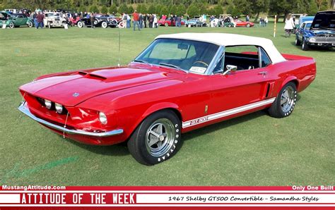 Candy Apple Red 1967 Ford Mustang Shelby Gt 500 Convertible
