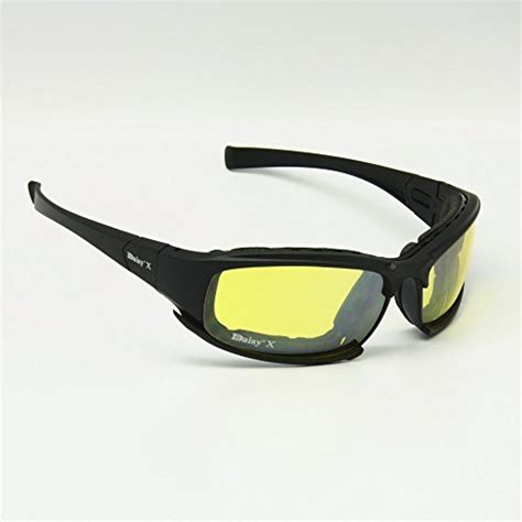 Polarized Daisy X7 Army Sunglasses Military Goggles 4 Lens Import It All