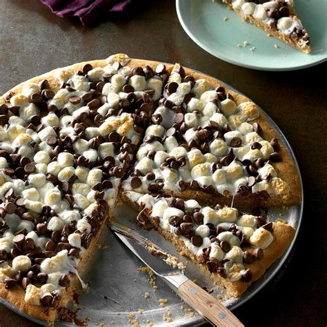 The recipe gets rave reviews every single time i make it… even from people who aren't normally fans of healthy desserts! Chocolate Peanut Butter Pizza Recipe | Taste of Home