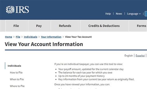 Monitor Your Irs Information Securely Online Bacon And Gendreau