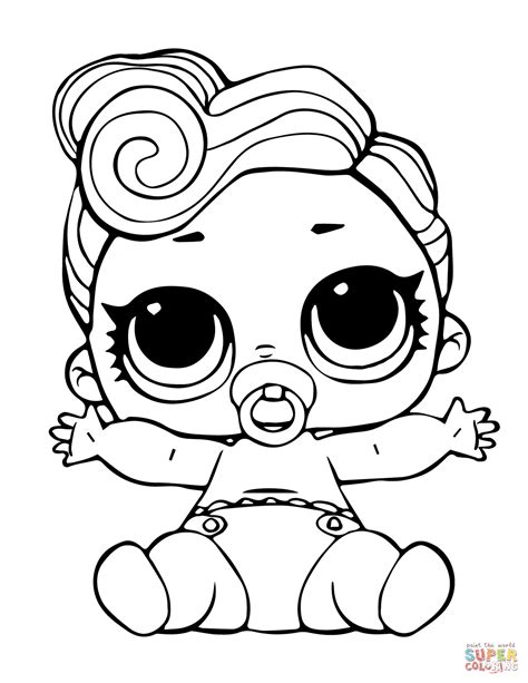 Lol Doll The Lil Queen Coloring Page Free Printable Coloring Pages