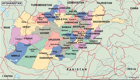 Afghanistan Political Map Order And Download Afghanistan Political Map