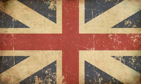 Union Jack 16061801 The Kings Colours Flat Aged Wall Mural Pixers