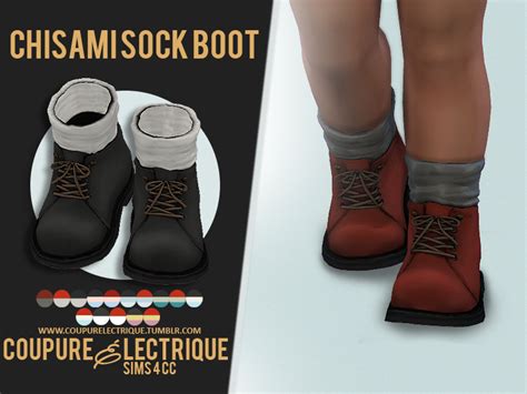 Chisami Sock Boot Ce Sims 4 Cc