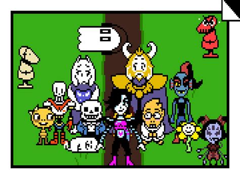 All Undertale Characters Colored 1600x1200 Wallpaper