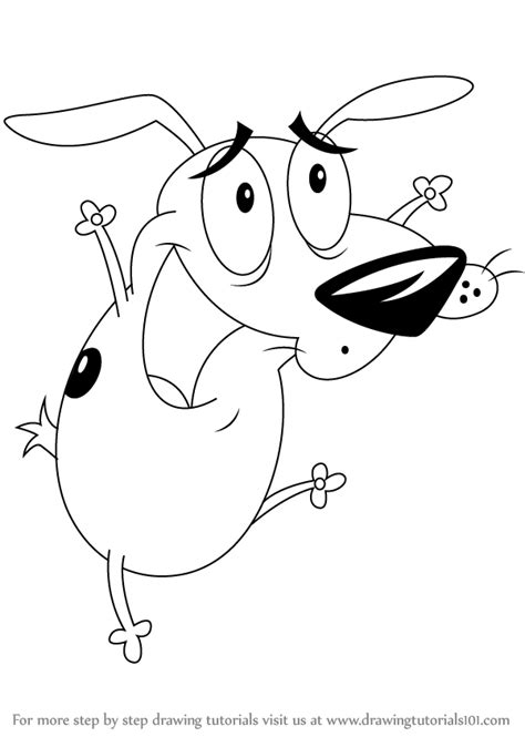 Learn How To Draw Courage From Courage The Cowardly Dog Courage The