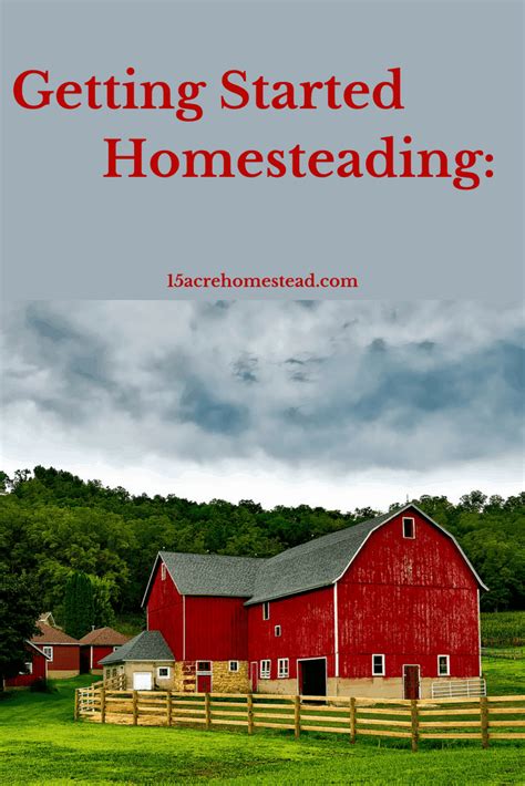 getting started homesteading 15 acre homestead