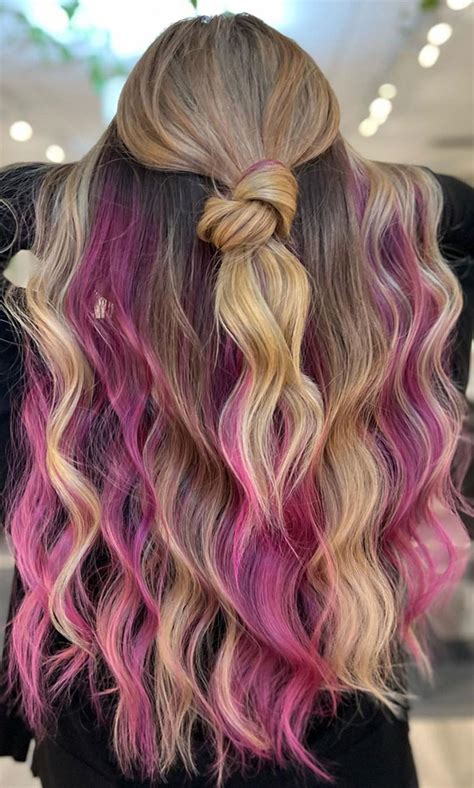 20 Unconventional Hair Color Ideas To Make A Statement Blonde And Berry