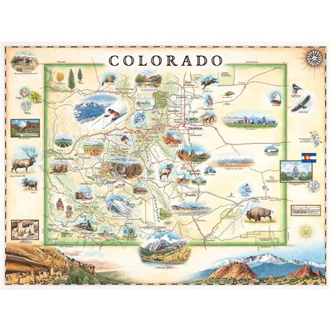 Colorado State Map Colorado Map Hand Drawn Map Drawn Map
