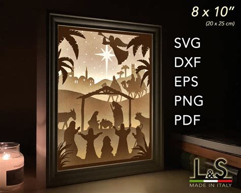 70+ SVG Cut Files Christmas Shadow Box - Free SVG Cut Files | SVGly for